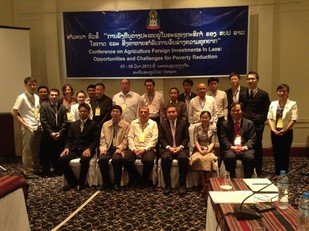 International Conference on Sustainable Agribusiness Foreign Investments in Laos